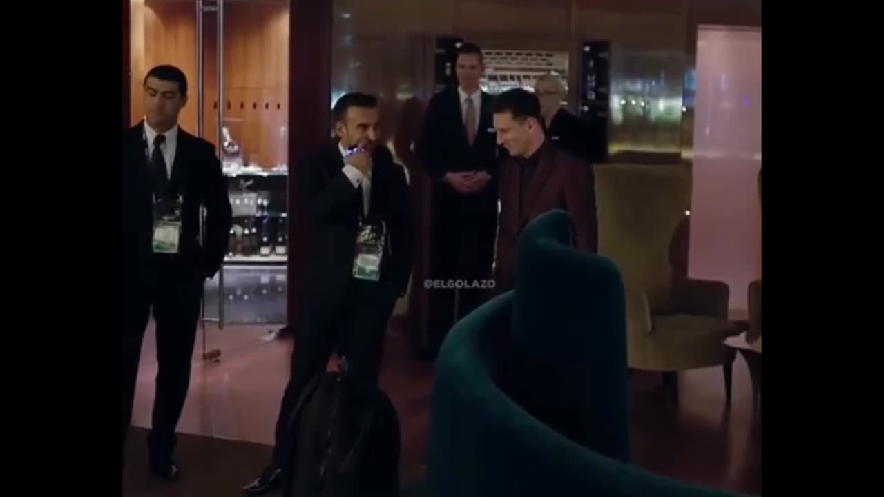 When Ronaldo's son met Messi