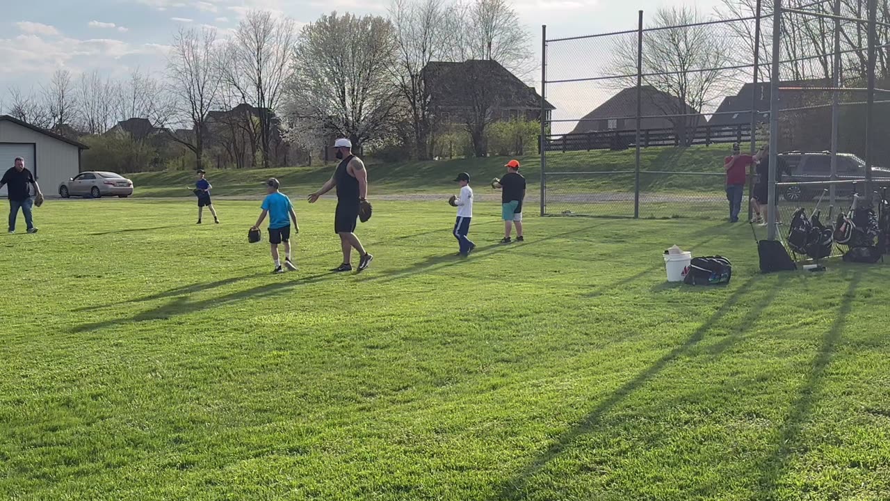 Baseball practice