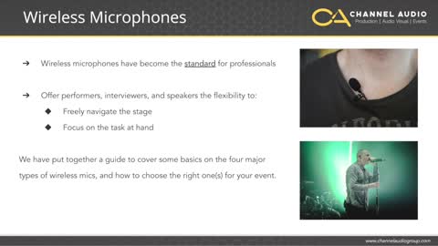 Four Types of Wireless Microphones