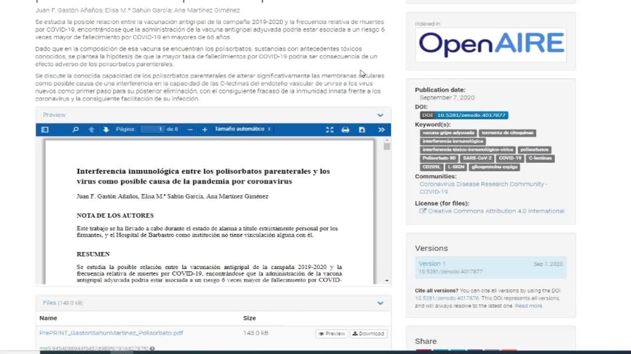 NUEVA CAMPAÑA DE VACUNACIÓN CONTRA LA GRIPE 2020-21. GENOCIDIO 2.0