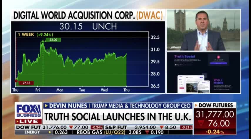 Nunes: Truth Social expands to UK to reclaim Internet for free speech.