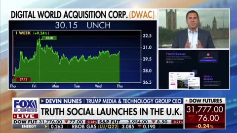 Nunes: Truth Social expands to UK to reclaim Internet for free speech.