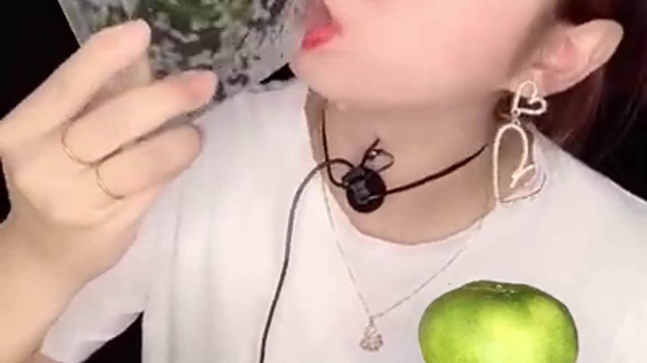ASMR Drinking Colorful Beverages Drinking #Shorts