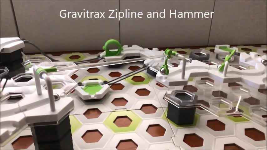 Gravitrax Zipline and Hammer Marble Run