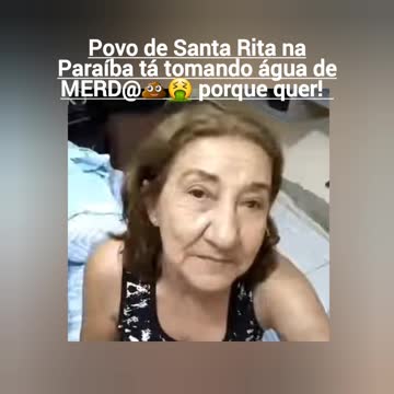 PORQUE O POVO DE MINHA VIDADE EM SANTA RITA NA PARAÍBA TÁ ACEITANDO ESSA IMUNDÍCIA NA ÁGUA?