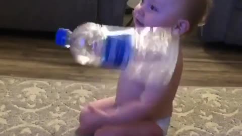 Fun baby reaction