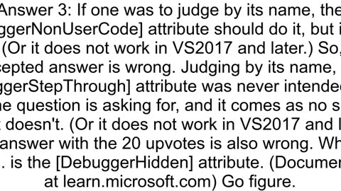 Can I mark a class as not my code so the debugger steps over it