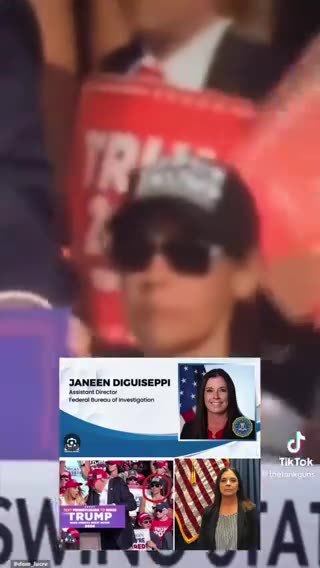 Woman in this video behind Donald Trump, has allegedly been identified as FBI assistant director