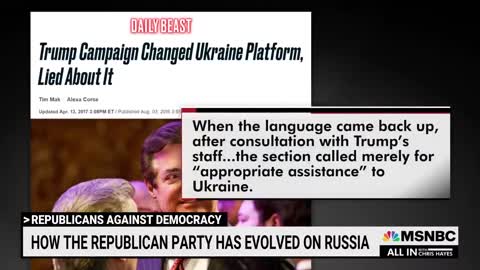 How The Republican Party Has Evolved On Russia