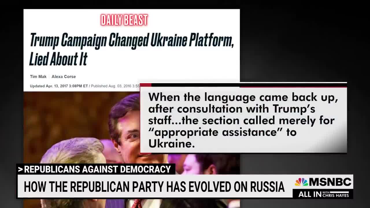How The Republican Party Has Evolved On Russia