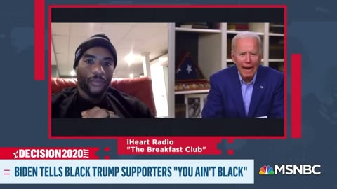 “You ain’t black!” - Joe Biden