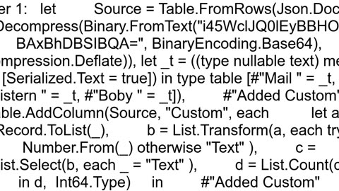 How do one count rows in powerquery table that contain just text values