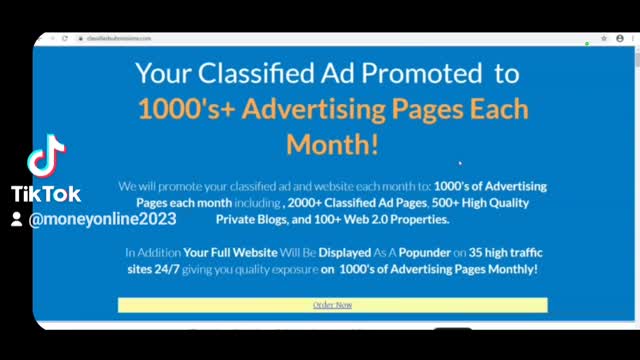 Your Classified Ad Promoted to 1000's+ Advertising Pages Each Month!