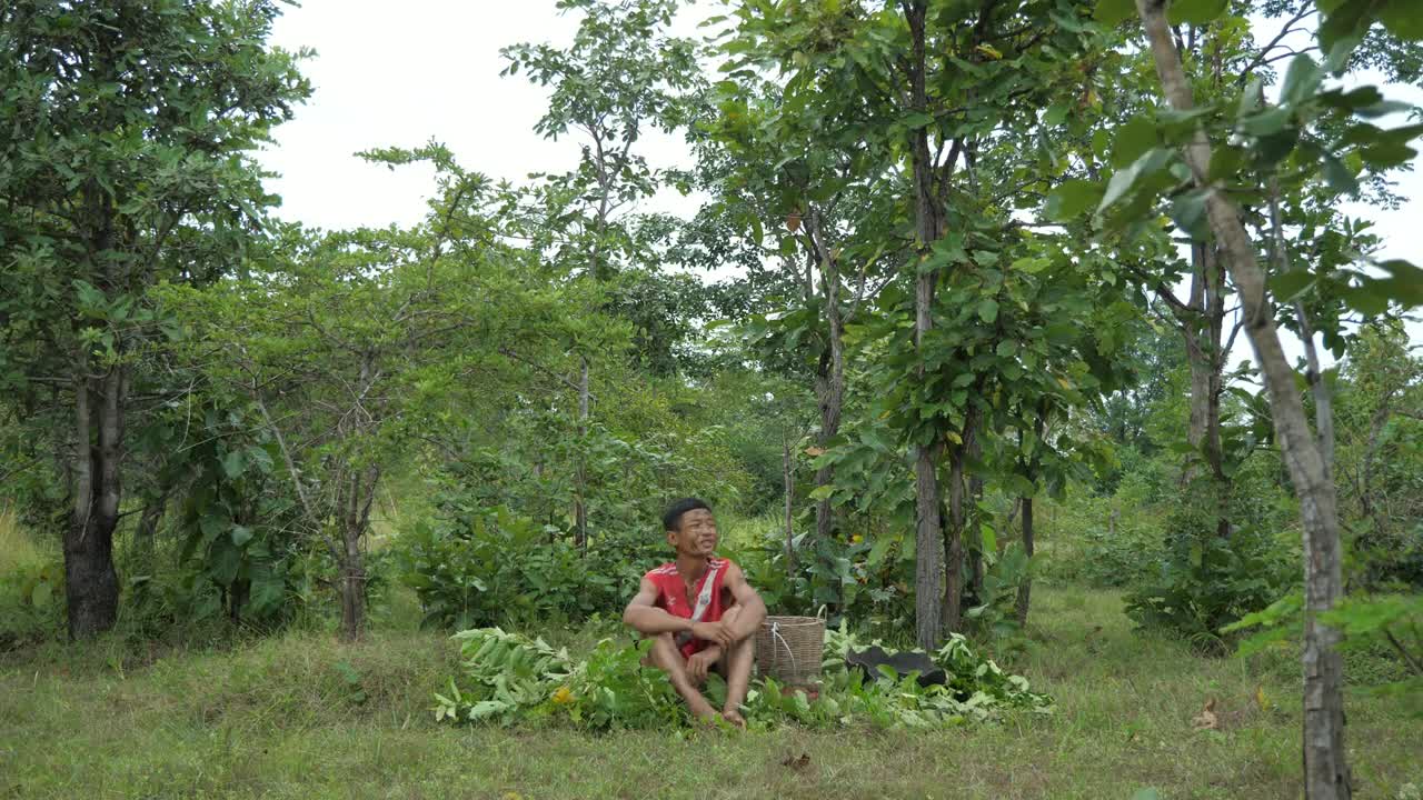 Cooking chicken wing, eating in jungle | Primitive technology-2