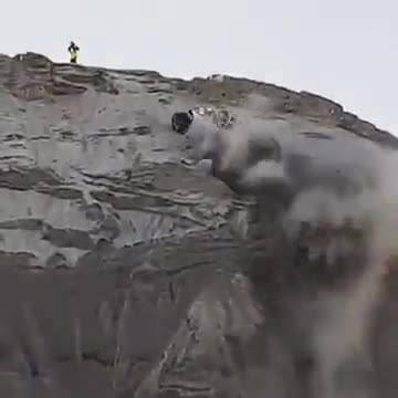 A car that manages to climb a sandy hill