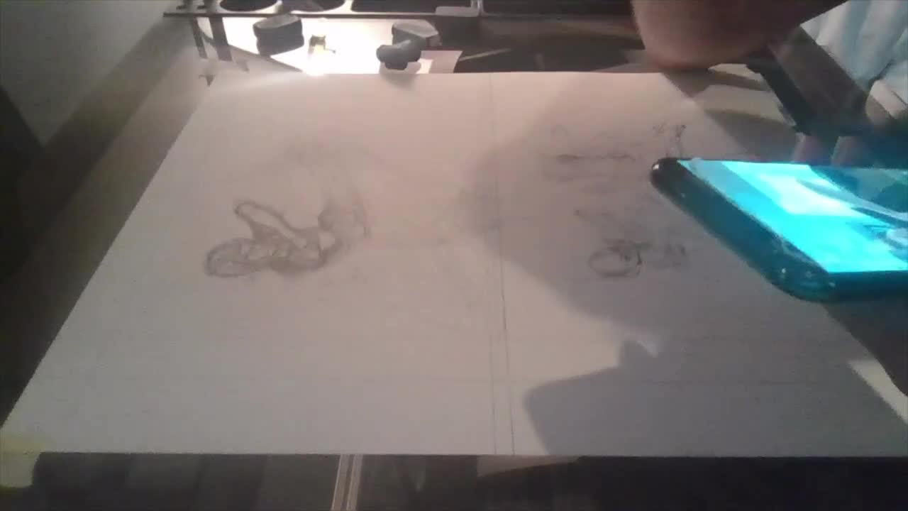 Time lapse: pencil art for page 81