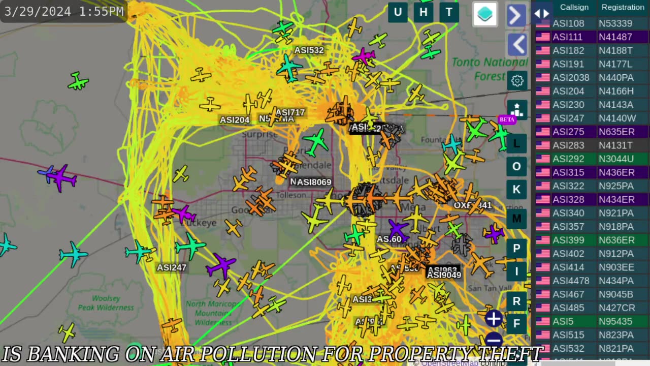 N35325 N979C N545MA N4166H N4140W C-FTLH gang bangin Arizona Data March 29th