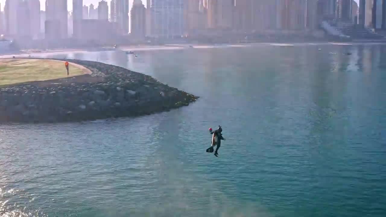 DUBAIEXPO2020 JETMAN TAKEOFF- 4K