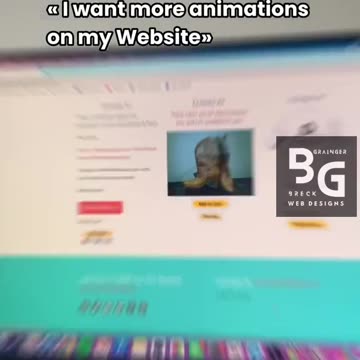 Enhance Your Website with Dynamic Animations by Grainger Webdesign! 💻✨