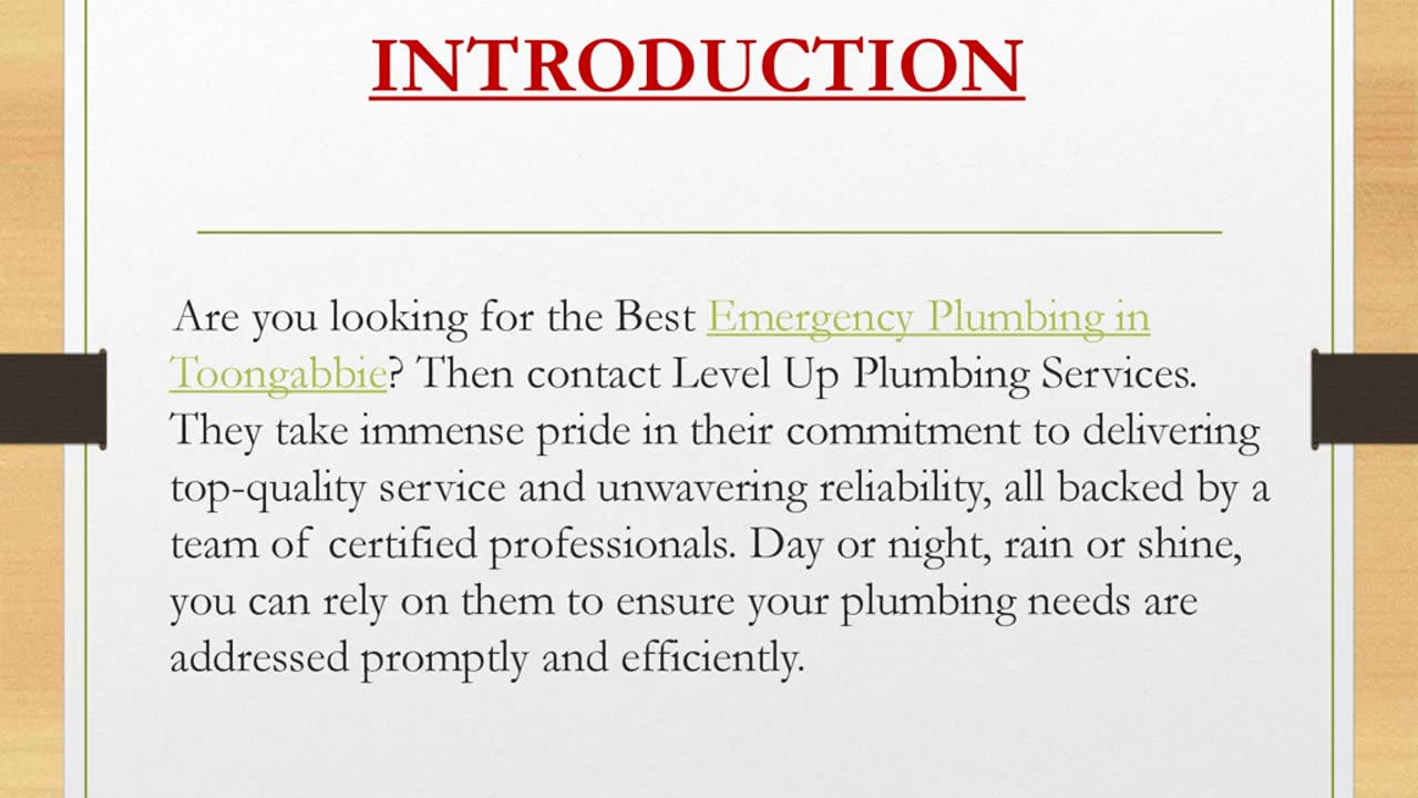 Emergency Plumbing in Toongabbie