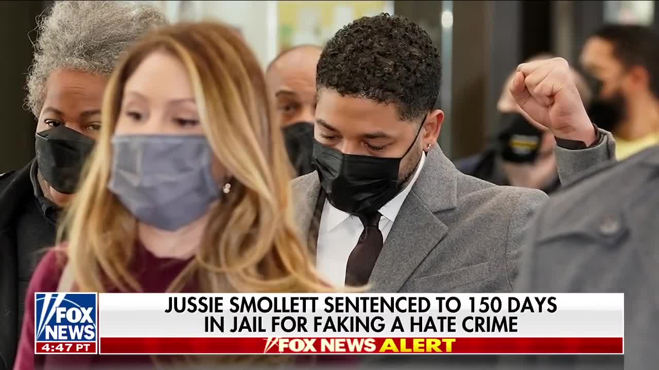 Hate crime hoaxer Jussie Smollett sentenced to jail: Jesse Watters
