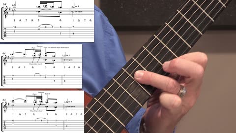 Technique Left-Hand, Part 2 (slow section). Video 9: m63-65, Version E