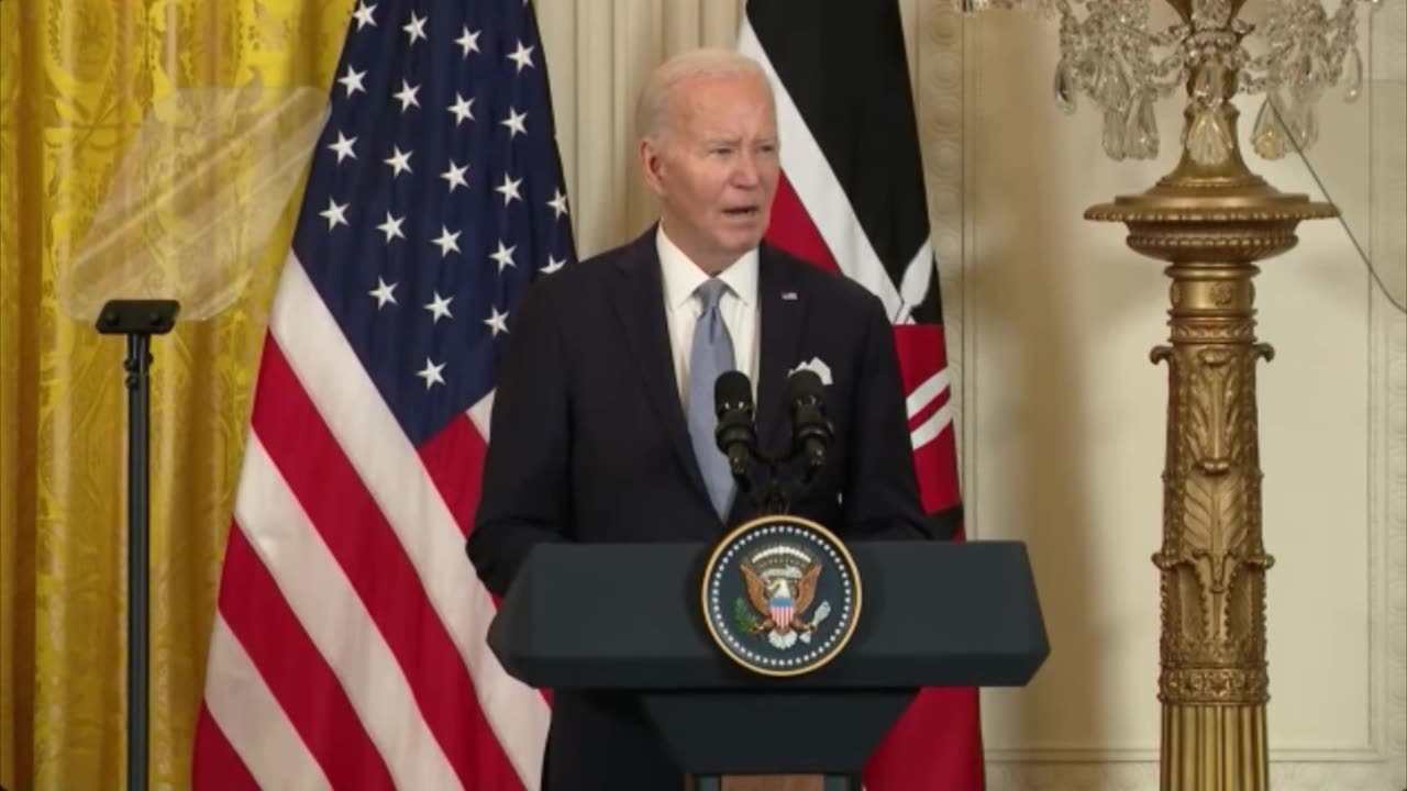 Biden: "Our nation's first black vice president, President Kamala Harris"