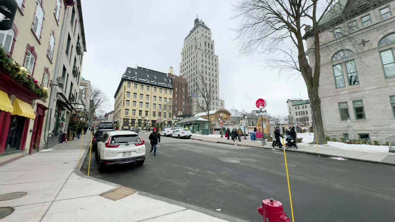 Canada Live from Quebec German Christmas Market Walk December 3, 2023