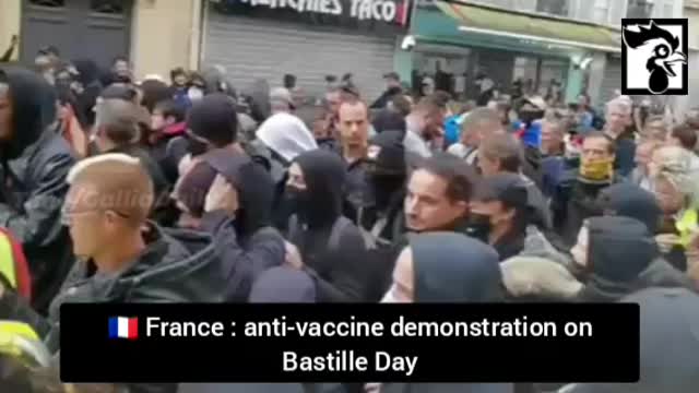 Vaccine and Vaccine Passport Protests in France