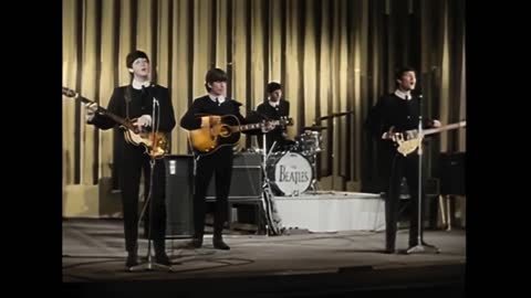 The Beatles - :Love Me Do (music video) [colorized]