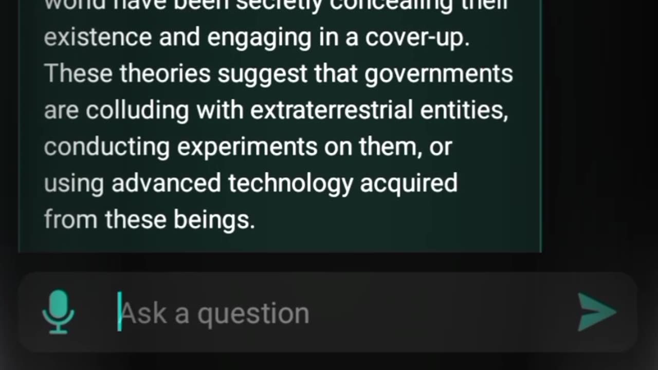 Asking AI about conspiracies part 1