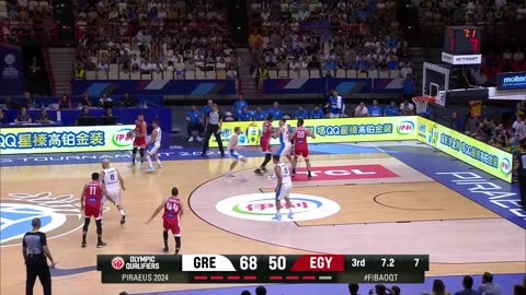 Greece 🇬🇷 vs Egypt 🇪🇬 Extended Highlights | FIBA OQT 2024 Greece 🏀✨