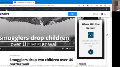 Children physically dropped over the Border wall, and the Infrastructure Bill