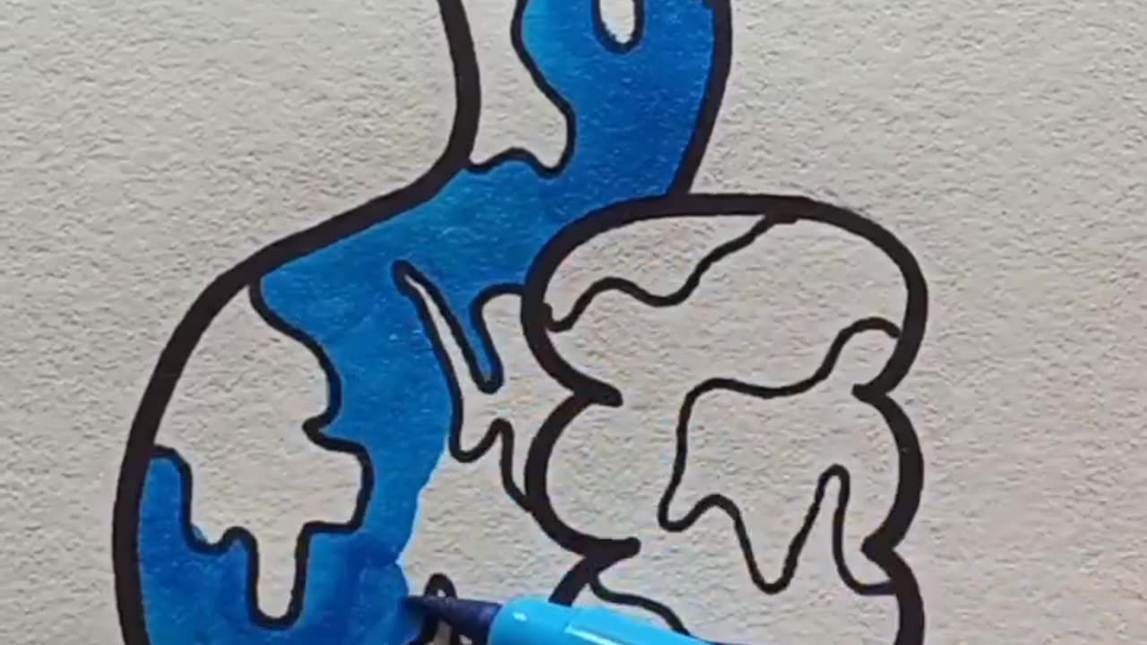 Creative painting 🌏+👍 #painting #coloring #viral