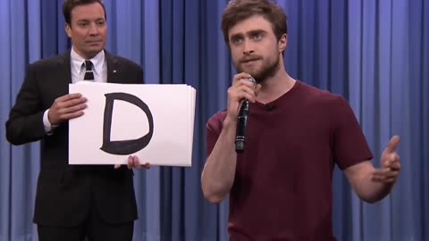 Harry Potter raps on jimmy kimmel