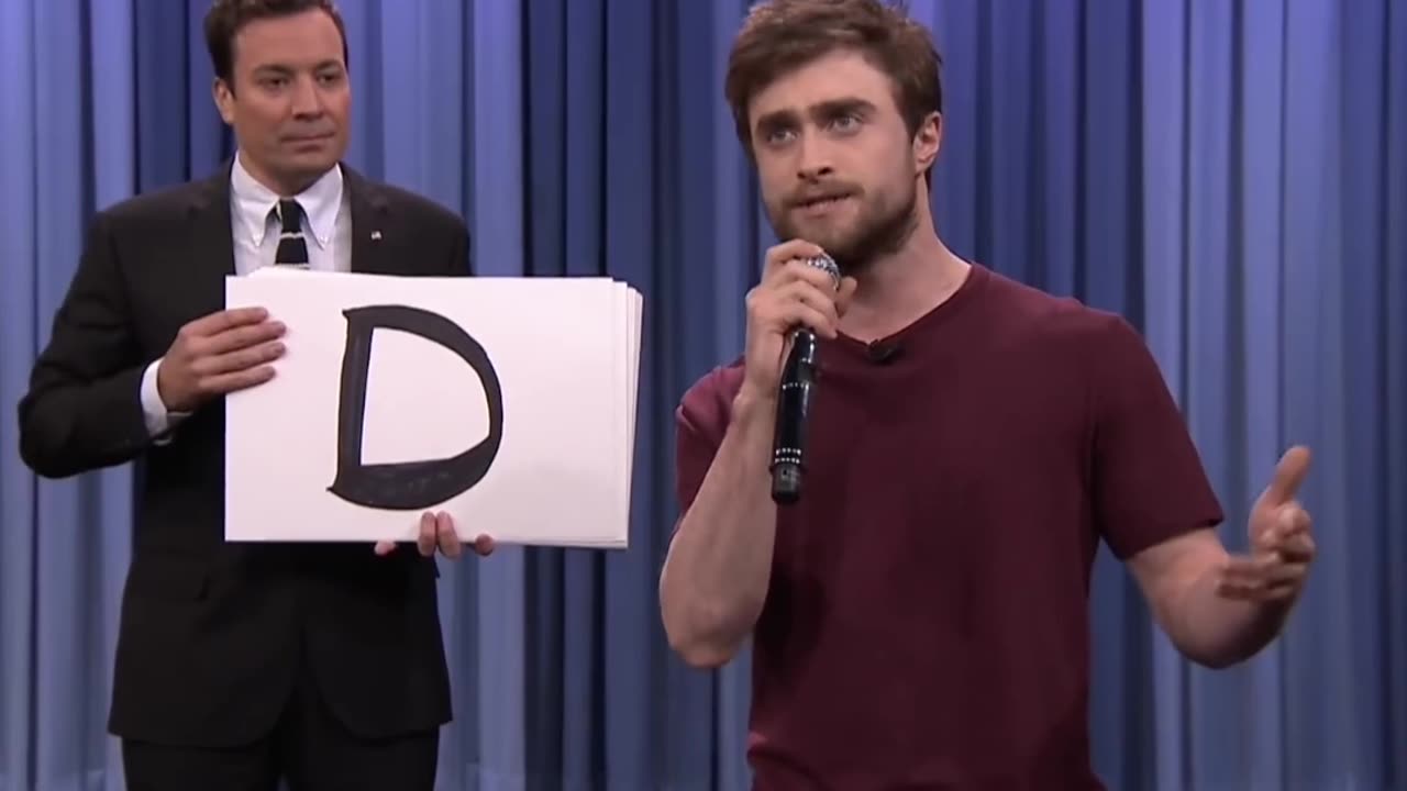 Harry Potter raps on jimmy kimmel