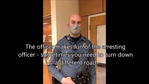 Fellow Officers make fun of arresting officer