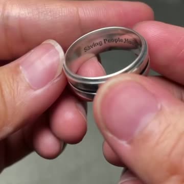 Dean Winchester Ring Authentic 925 Silver Supernatural Aphorism Engraving Saving People, Hunting