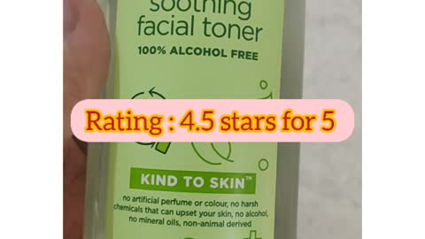 Simple kind to soothing skin toner Review