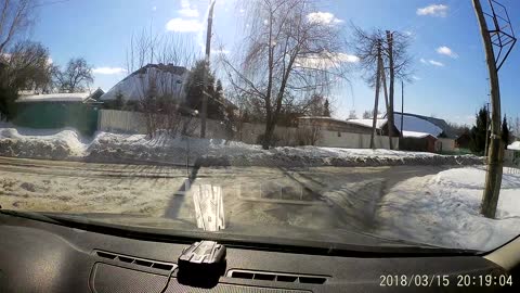 Horse and Cart Fail in the Snow