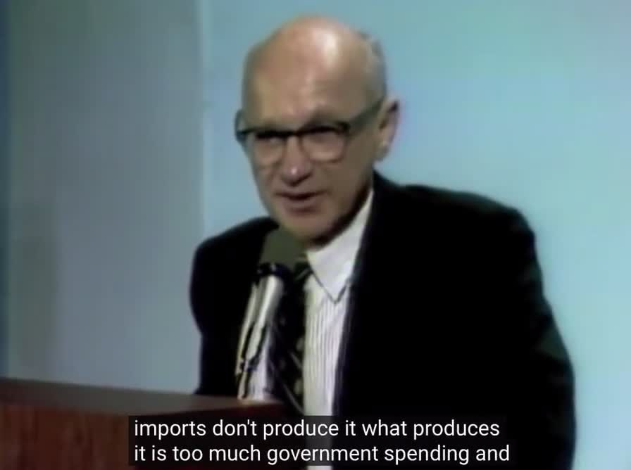 Milton Friedman Explains Causes of Inflation