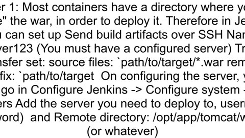 deploy jar file using Jenkins