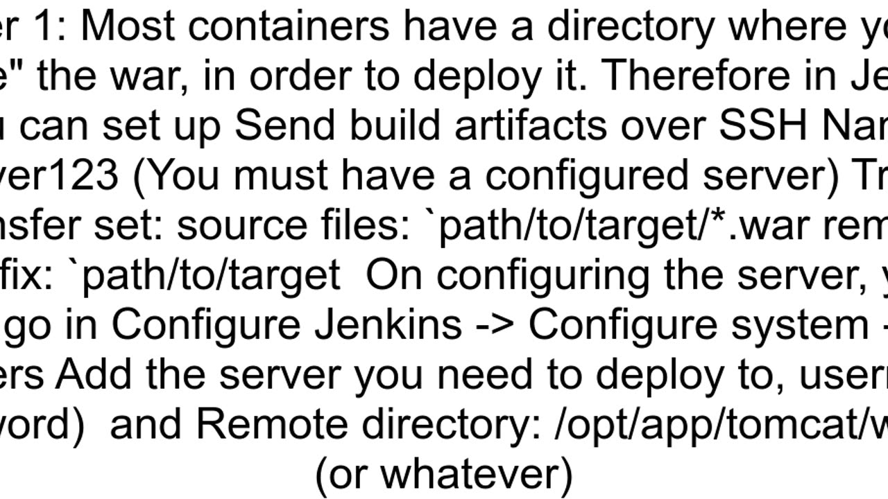 deploy jar file using Jenkins