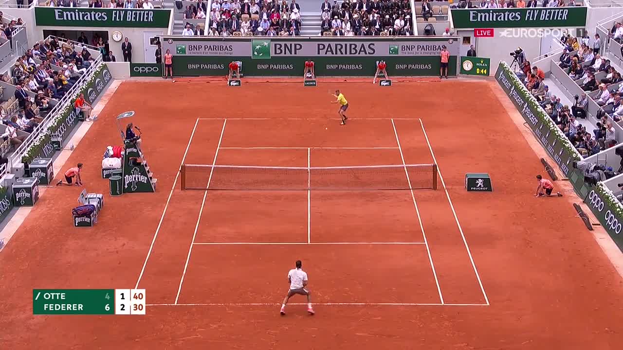 Federer Otte French Open 2019 2R