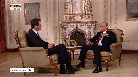 Wladimir Putin im Interview mit Jörg Schönenborn