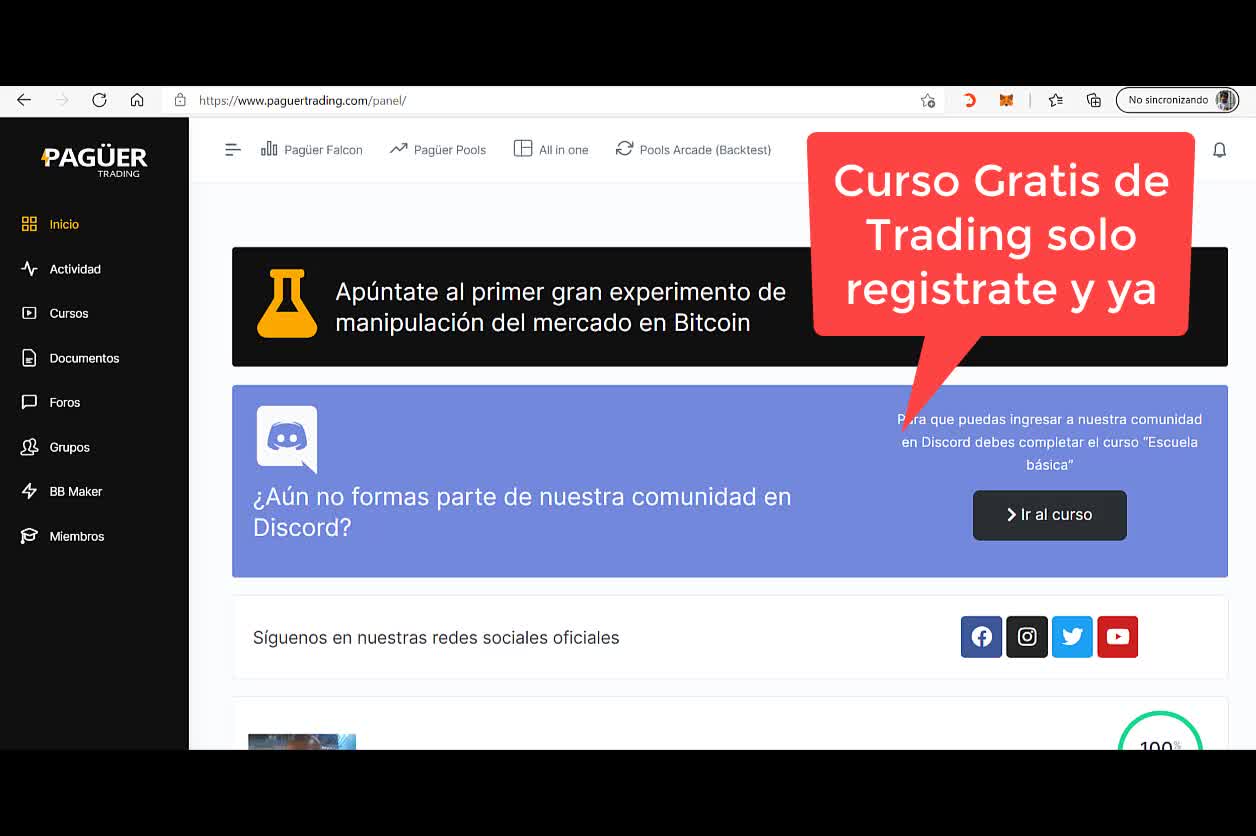pagina para cursos gratis trading
