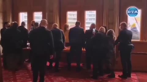 Anti Coronavirus tyranny protesters trying to storm the Bulgarian parliament in Sofia.