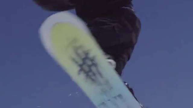 handsome skiing action