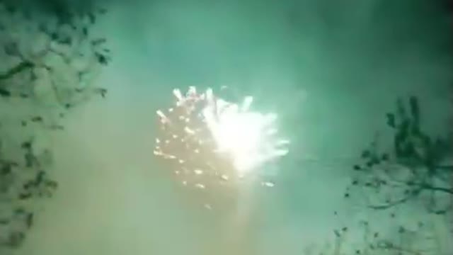 Beautiful fireworks make people feel happy