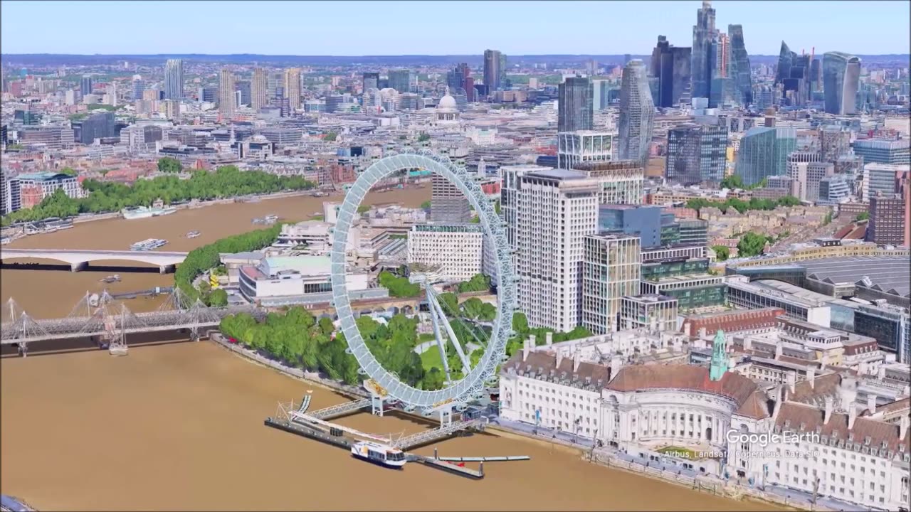 The London Eye or the Millennium Wheel in London